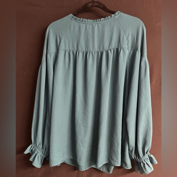 Zac & Rachel Mauve Blouse XL Long Sleeve - Picture 2 of 3